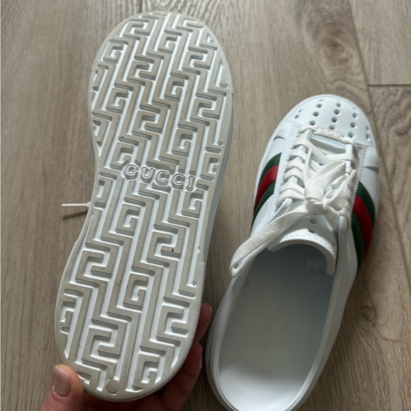 GUCCI Ace Rubber Slides - Picture 5 of 5
